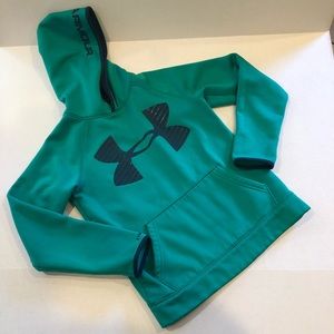 UNDER ARMOUR green athletic hoodie sweatshirt